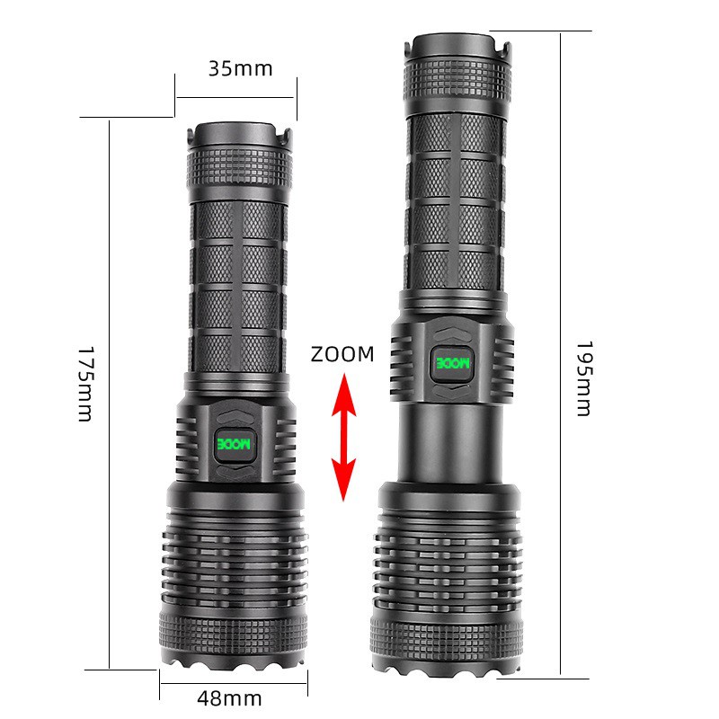 Đèn pin ALONEFIRE X19 XHP70 LED bằng nhôm dùng pin 26650 tiện lợi