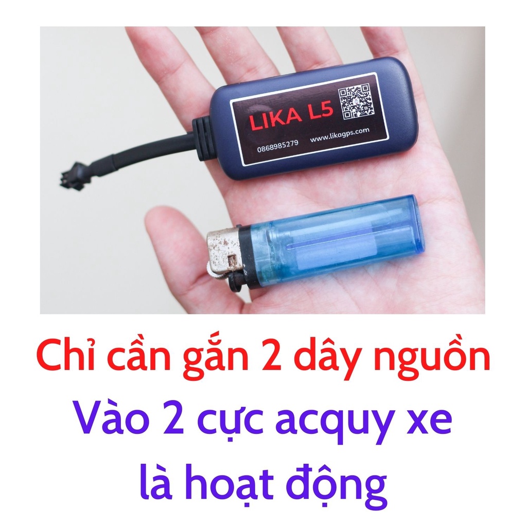 Định vị xe máy,oto LIKA L8, L8+, L9 - Miễn phí phần mềm Tiếng Việt trọn đời - Bảo hành 1 năm - Giá đại lý