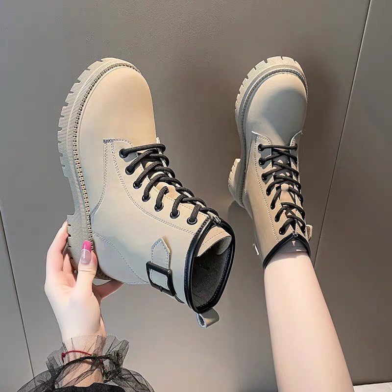 Bốt nữ cao cấp khóa cổ Leona