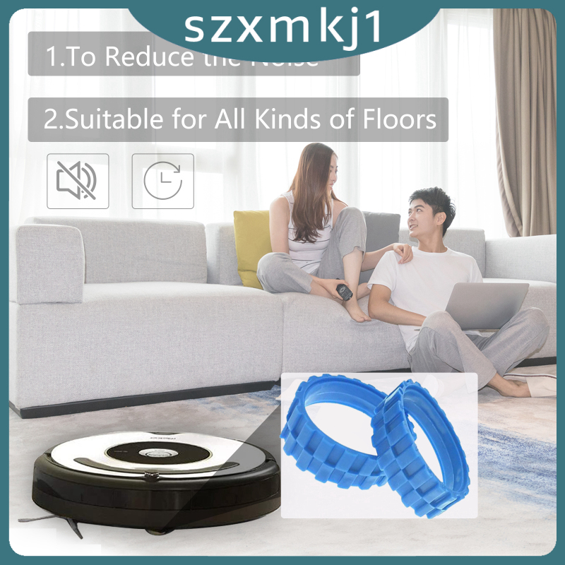 Set 2 Dây Cao Su Chuyên Dụng Cho Robot Hút Bụi Irobot Roomba 500 600 700 800 900