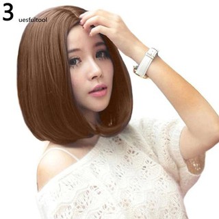 Tóc giả ngắn thẳng thời trang nữ tính
