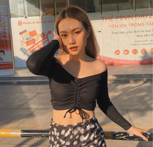 ÁO_RÚT_NGỰC_TAY_DÀI