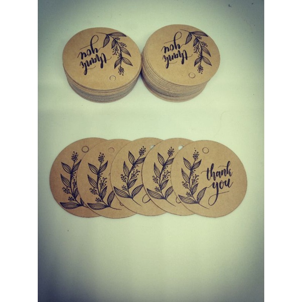 100 thẻ cảm ơn -giấy kraft-35k
