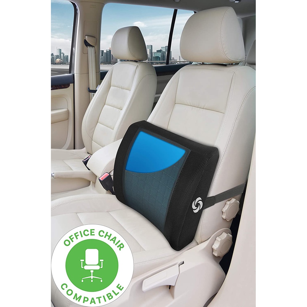 Gối tựa lưng Samsonite Cooling Gel chống đau mỏi lưng khi ngồi lâu