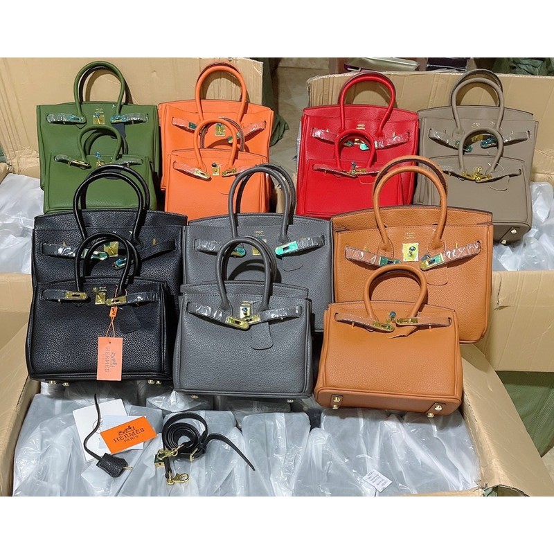 Túi chữ H bi.kin da togo size 25, size 30 video ảnh thật 1825#