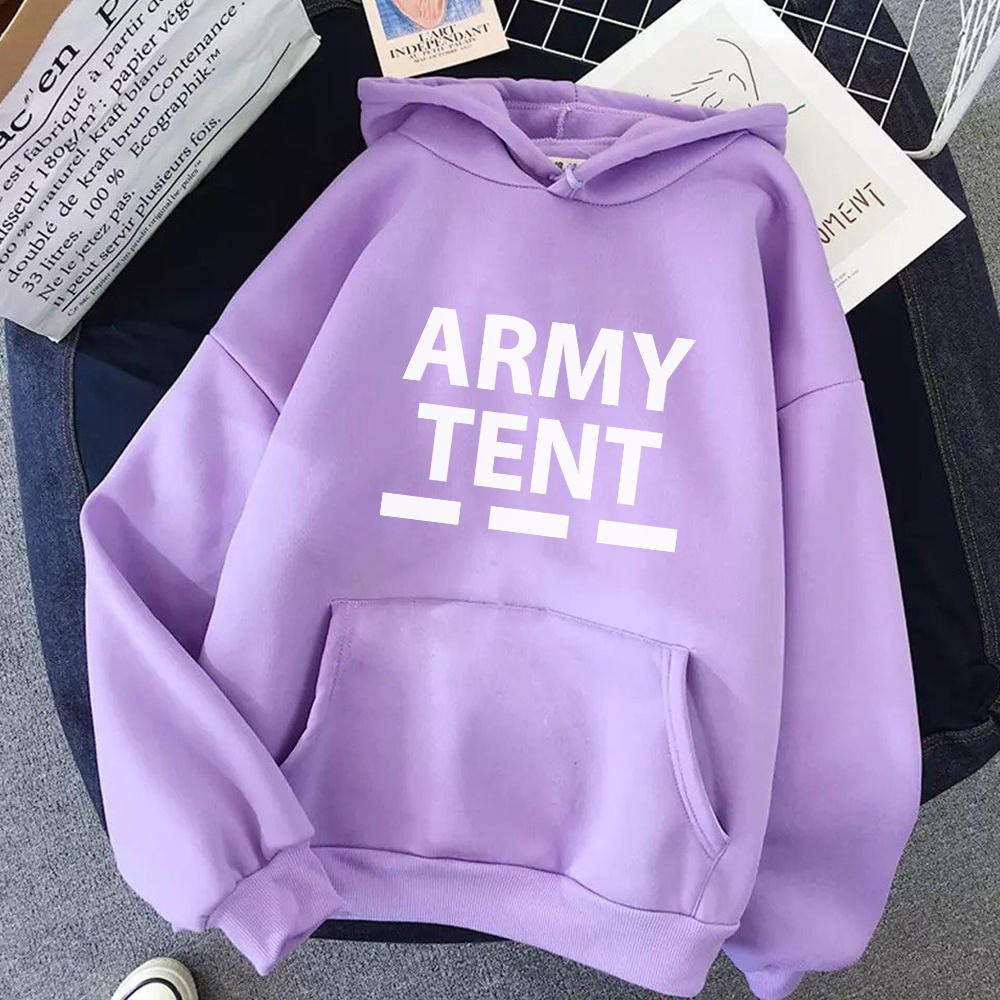 ÁO KHOÁC HOODIE NỈ UNISEX IN ARMY TENT CỰC ĐẸP PHOM DÀNH CHO NAM VÀ NỮ THỜI TRANG BB HOODIE