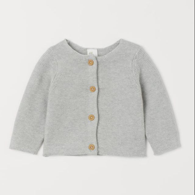 Áo cardigan len xám cho bé gái H&M authentic 💯
