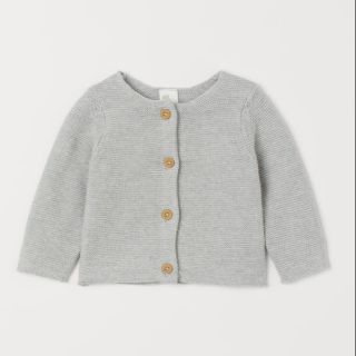 Áo cardigan len xám cho bé gái H&M authentic 💯