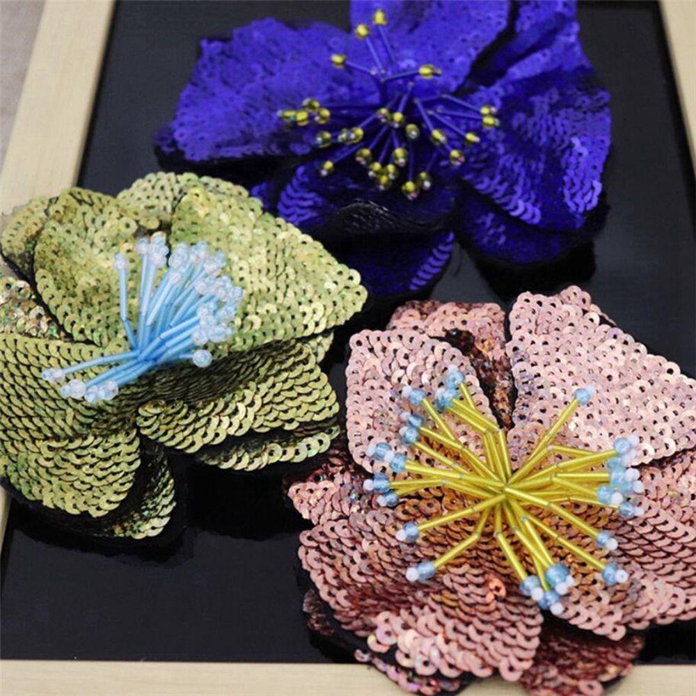 Sticker Ủi Thêu Hình Hoa Lớn DIY