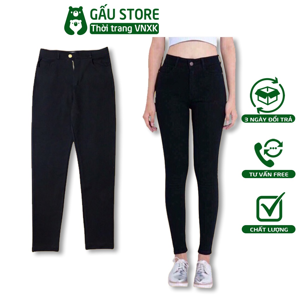 Quần Tregging Cạp Cao Tôn Dáng Quần Vải Nữ Chất Umi Hàn Gấu Store Từ 44 Đến 65 Kg