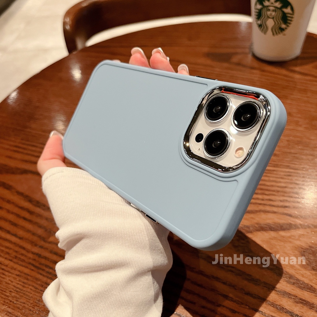 Ốp Điện Thoại Silicon TPU Mềm Nhám Chống Sốc Sang Trọng Cho IPhone 14 13 12 11 Pro Max 14plus