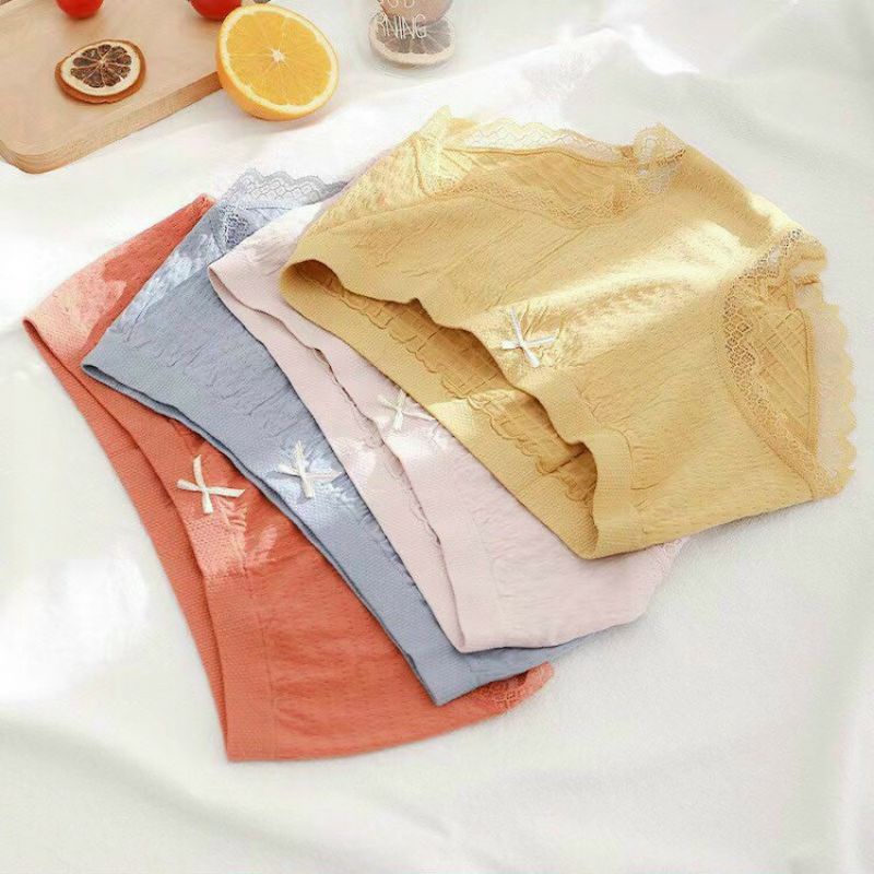Quần lót sinh học vải nhăn cao cấp kháng khuẩn chất cotton, mặc siêu thích