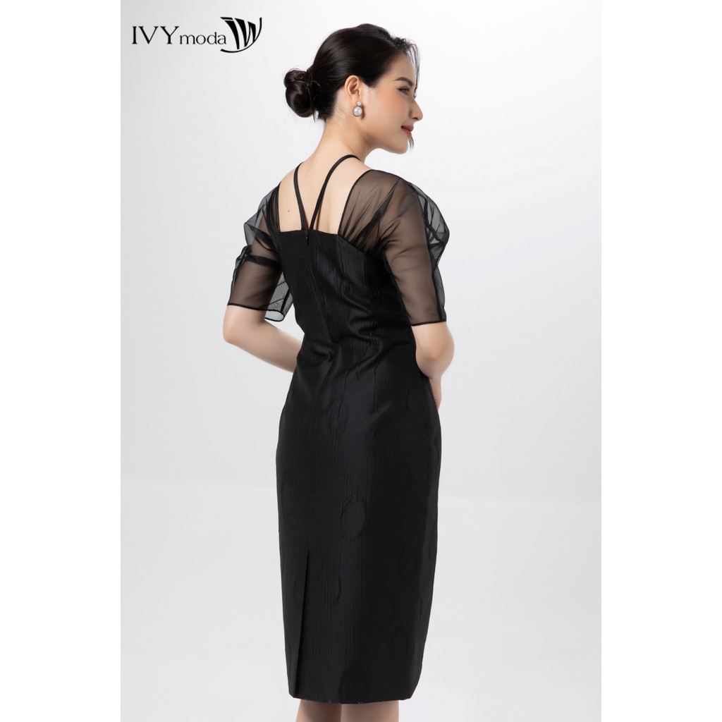 Đầm dạ hội đính hoa IVY moda MS 45S2658