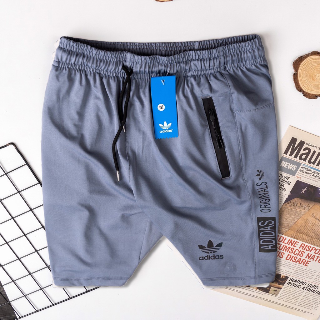 Quần short nam thể thao cao cấp, chất liệu thun poly thoáng mát thiết kế logo chữ phản quang mới lạ tập gym dạo phố QS67 | BigBuy360 - bigbuy360.vn