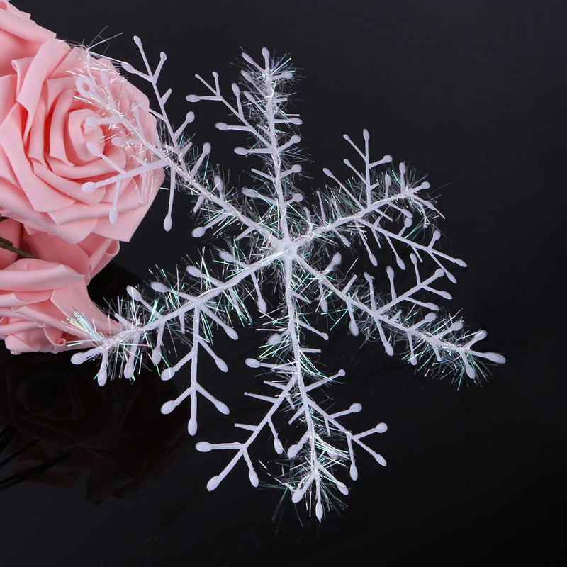 Bộ 3 Bông Tuyết Trắng Trang Trí Cây Thông Giáng Sinh