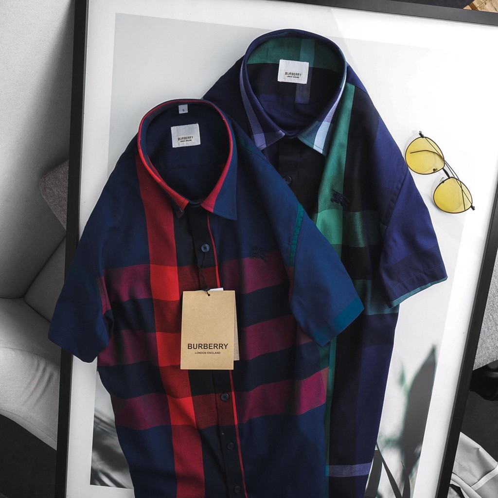 Sơ mi nam ngắn tay cổ bẻ cao cấp chất liệu cotton mềm mịn