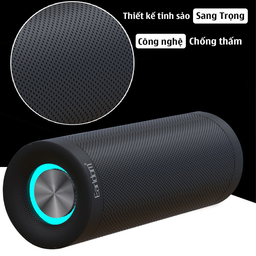 Loa Bluetooth mini Earldom A20 Thiết kế trẻ trung âm thanh sống động nhỏ gọn dễ dàng mang theo - Dung lượng pin 1800mAh