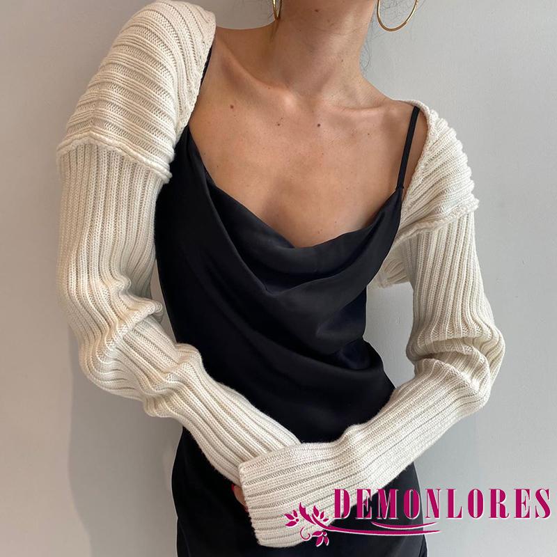 Áo khoác len nữ tay dài thời trang quyến rũ