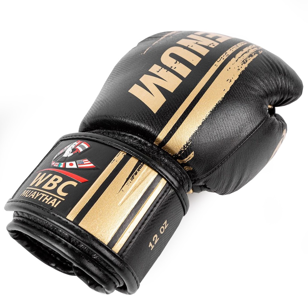 Găng tay boxing Venum WBC Muay Thai - Black/Gold