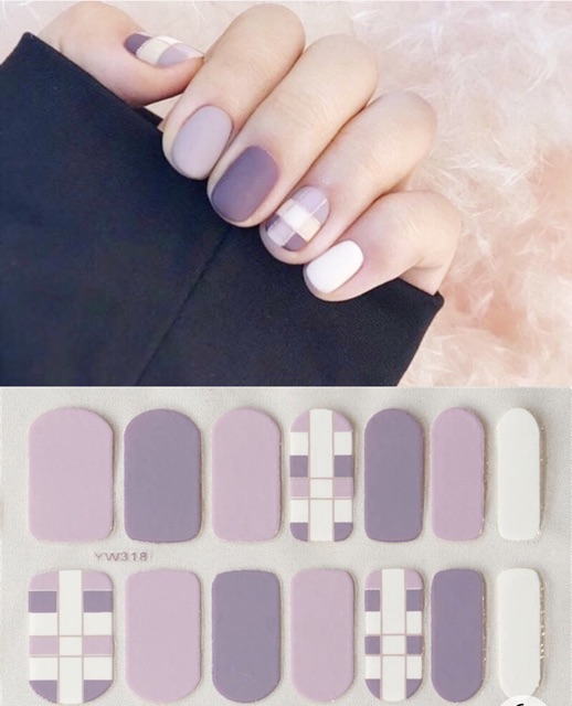 Set dán móng tay nails dán nghệ thuật nhiều màu - có ngay bộ móng đẹp trong 5 phút (Nail wraps / Nail stickers)