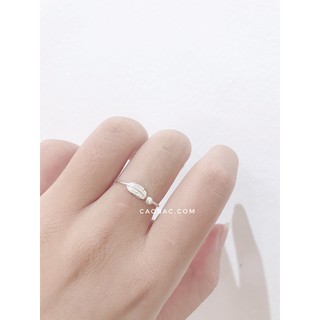 NHẪN BASIC BẠC TA💝FREESHIP💝Nhập mã [NHAN BAC] giảm 10k?Nhẫn lông vũ