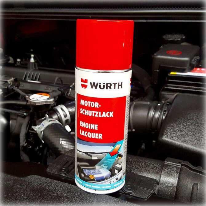 PHỦ BÓNG BẢO VỆ KHOANG MÁY ĐỘNG CƠ WURTH ENGINE PROTECTIVE 400ML