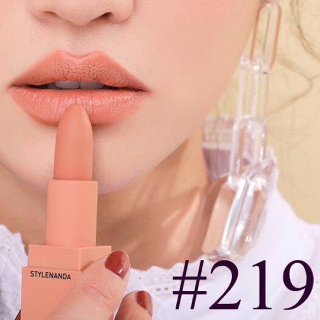 Son thỏi 3 CE màu cam nude 219