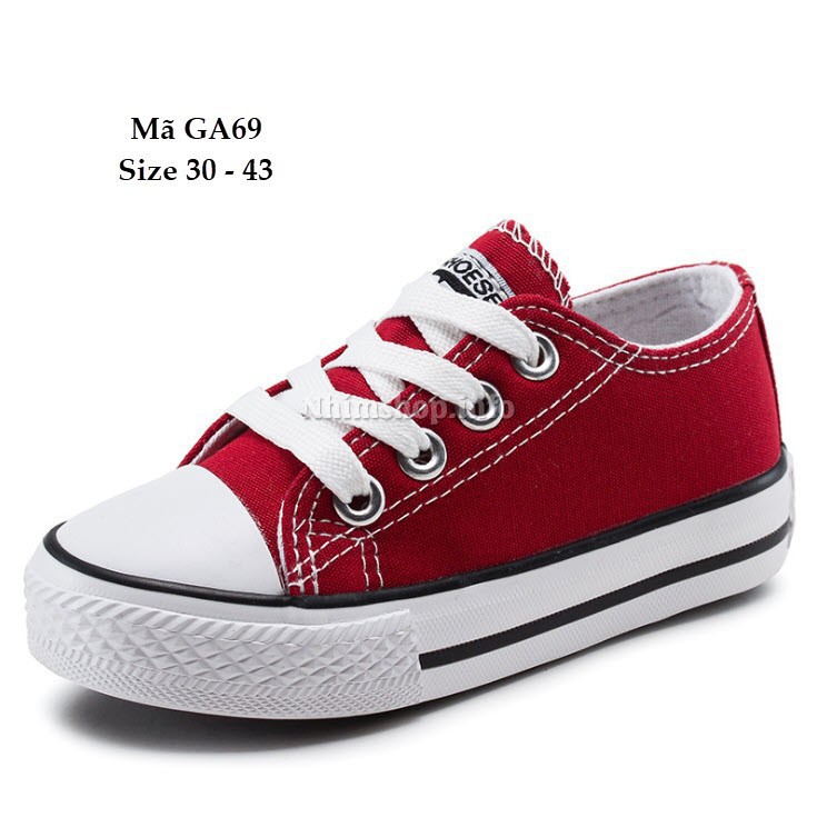 Giày Thể Thao Buộc Dây Dáng Cổ Thấp GA69