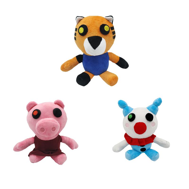 Đồ chơi nhồi bông Hình Roblox Pig Tiger Clown Làm Quà Tặng Cho Bé