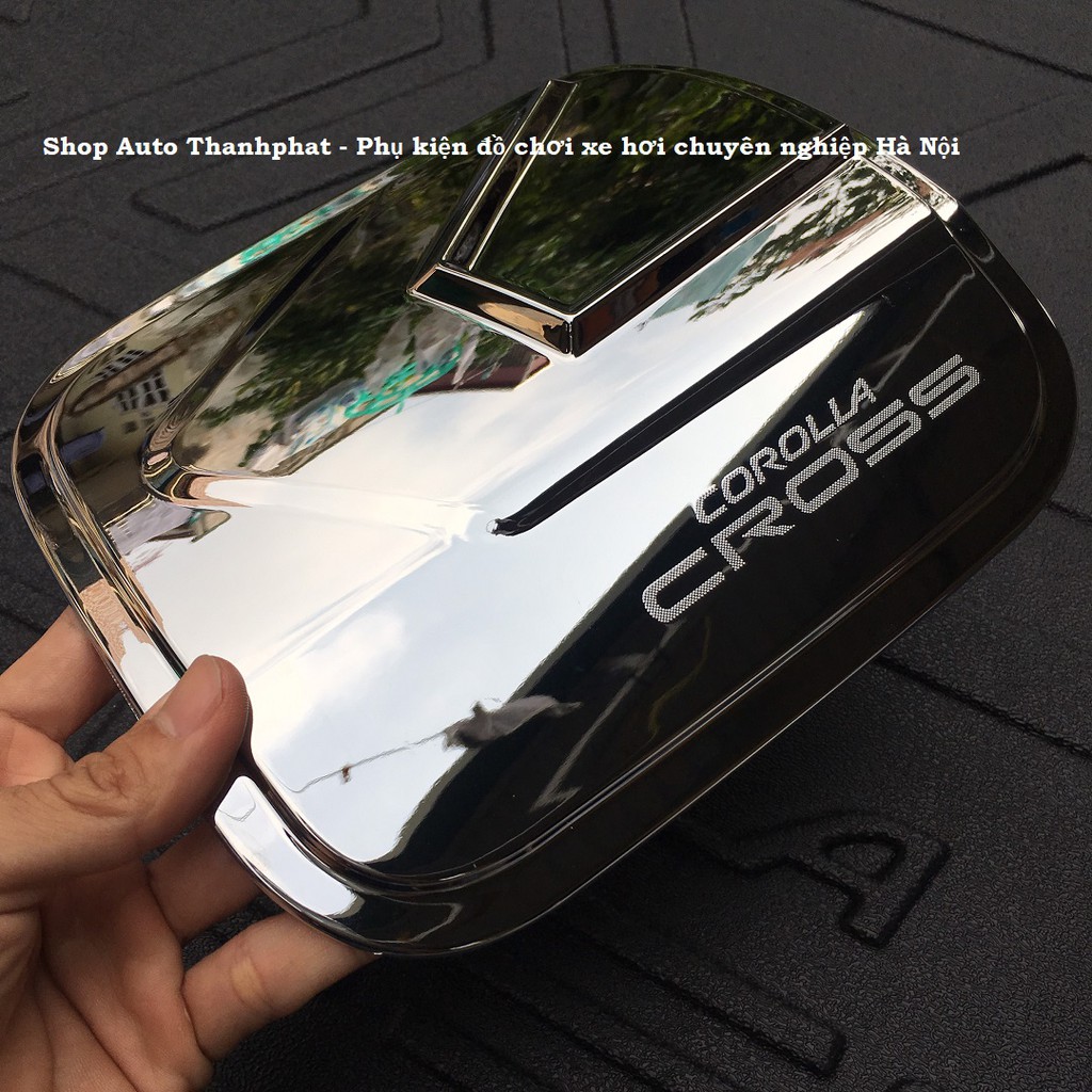 Toyota Cross, Ốp Nắp Bình Xăng Toyota Corolla Cross 2020-2025 Mạ Crome Cao Cấp