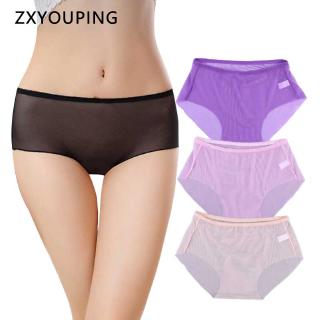 Quần lót nữ sexy trong suốt thoáng khí cỡ lớn kiểu tam giác