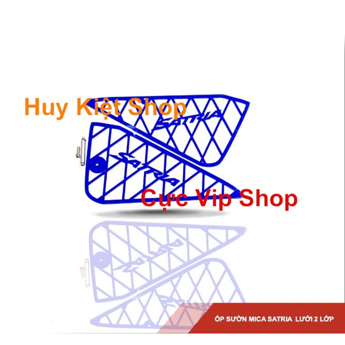 Ốp Sườn Mica Satria Lưới 2 Lớp MS1975