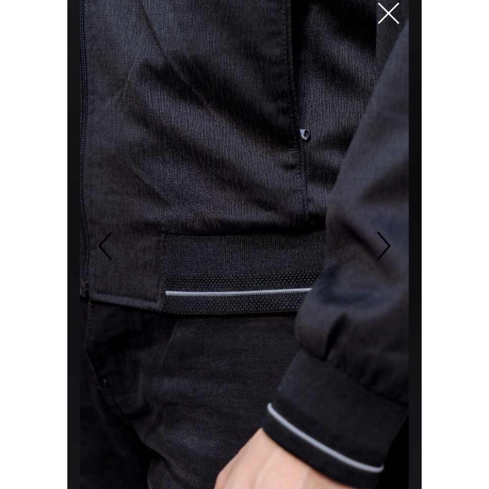 OWEN - Áo khoác gió nam 2 lớp màu đen 61042 - Áo khoác bomber nam - CHÍNH HÃNG