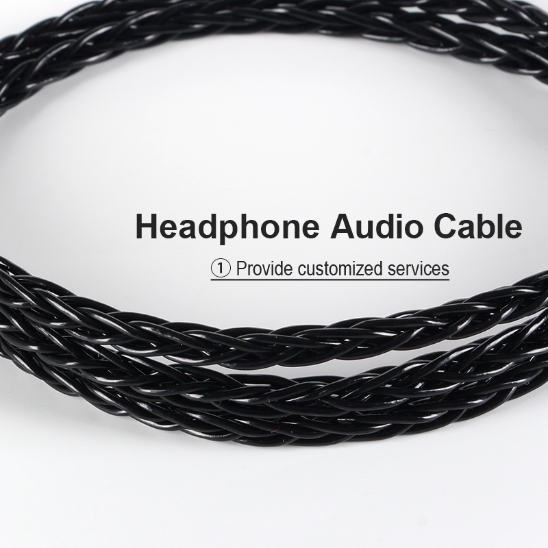 Dây Cáp Nối Tai Nghe 8 Lõi Mạ Bạc 3.5mm Cho KZ KZZSX ZSN ES3 KC2