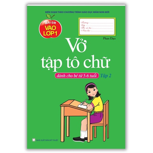 Sách - combo 2 cuốn vở tập tô chữ dàng cho bé 5-6 tuổi (T1 + T2)