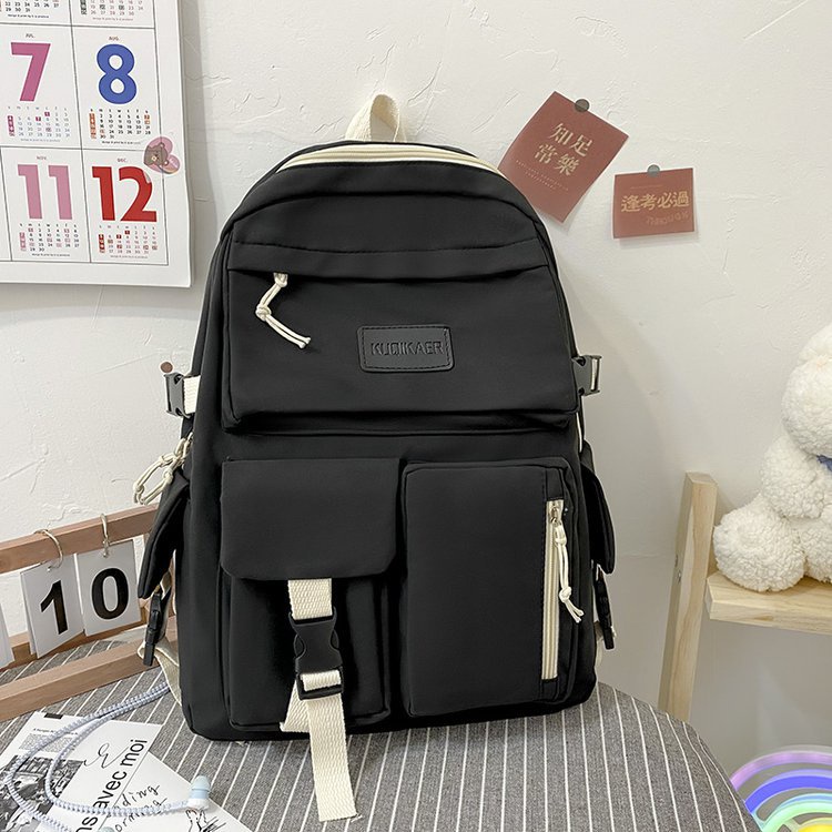 Balo ulzzang Đi Học Đi Chơi Nam Nữ Thời Trang Hàn Quốc Yiletao Nhiều Ngăn Tiện Dụng FT7225