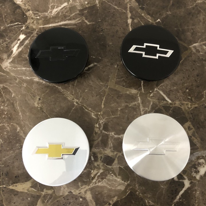 Logo chụp mâm, ốp lazang bánh xe ô tô Chevrolet - Đường kính ngoài 68mm