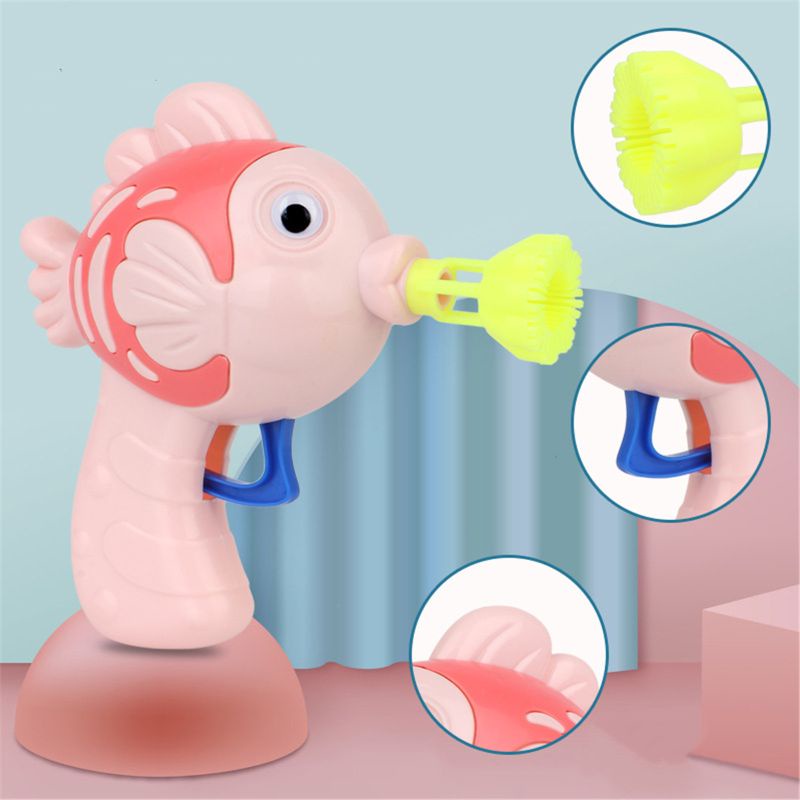 Đồ chơi thổi bong bóng xà phòng hình chú cá dễ thương cho bé