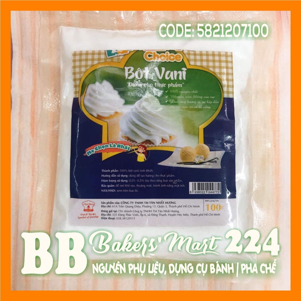 Bột VANI Vanilla MAMA'S CHOICE - 100gr