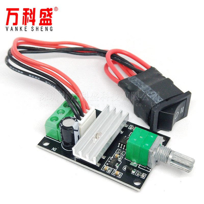 Bộ điều khiển tốc độ động cơ PWM DC 6V12V24V Công tắc tốc độ 3 chiều dương và âm với chức năng đảo chiều