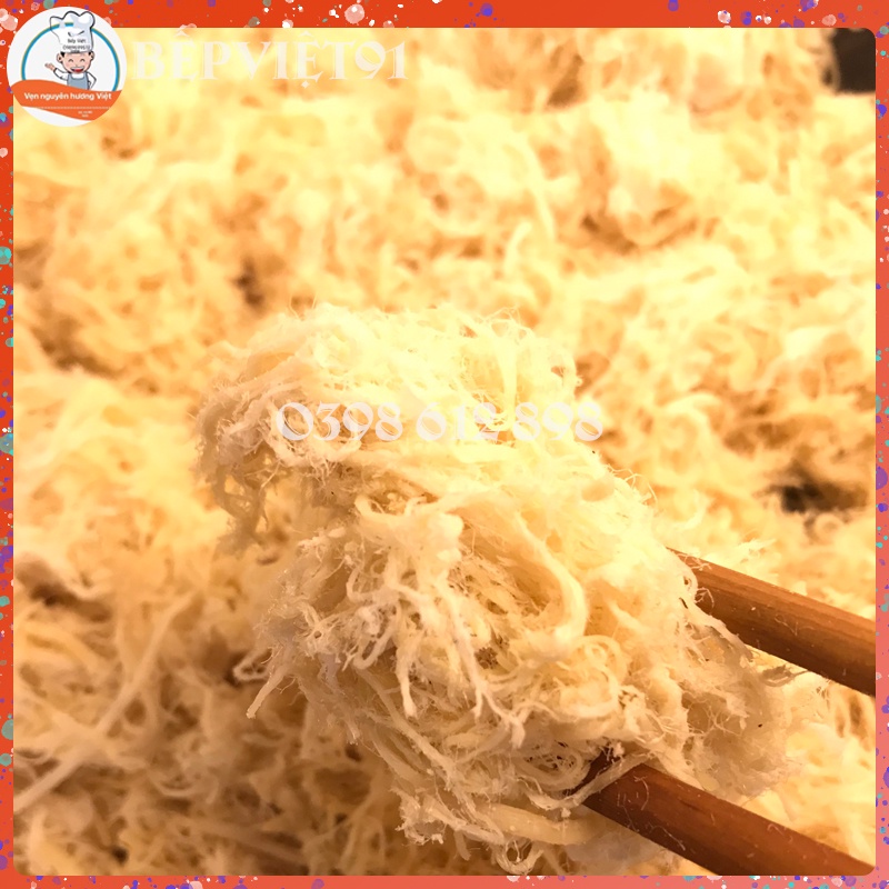 Ruốc gà giã tay nhà làm, chà bông gà theo oder