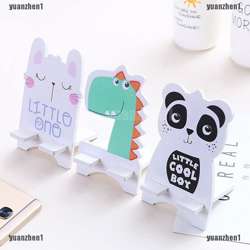 {YUANZHEN1} Giá Đỡ Điện Thoại / Máy Tính Bảng Để Bàn Hình Động Vật Lười Biếng