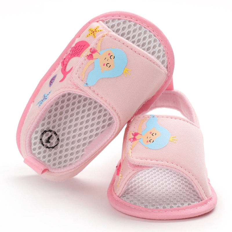 Giày sandal cotton mềm không trượt thời trang mùa hè dành cho bé tập đi