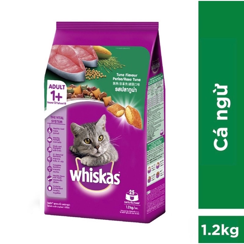 Hạt thức ăn WHISKAT cho mèo xuất xứ Thái Lan