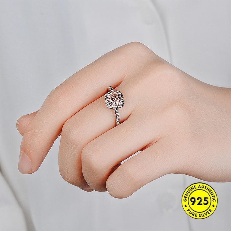 Nhẫn mạ bạc 925 hình mũi tên đính đá zircon thời trang cho nữ
