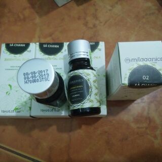 Combo 2 Tinh Dầu Sả Chanh Milaganics (10ml/Chai)