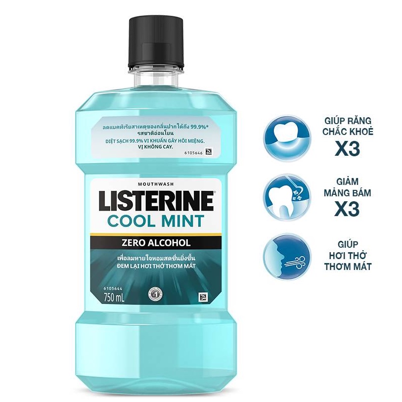 Nước Súc Miệng Listerine Zero (750ml)