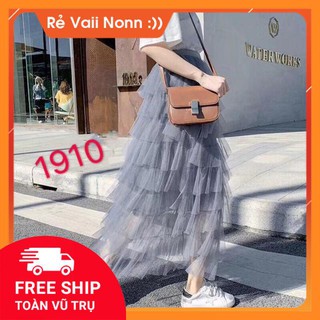 [Xả kho cắt lỗ] [Hàng QC] Chân váy công chúa dài nhiều tầng [Ảnh Thật]