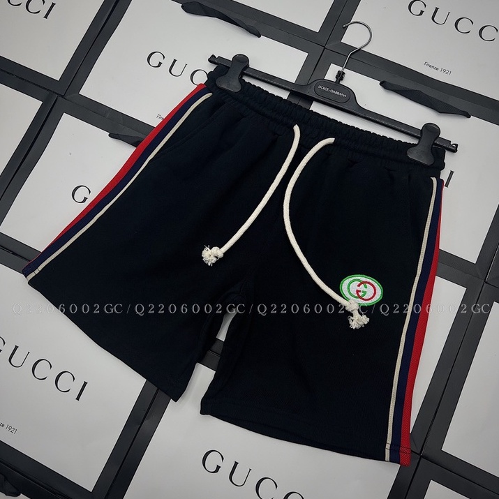 Quần short đùi Gucci viền sọc logo thêu đùi LA 1-1 on web