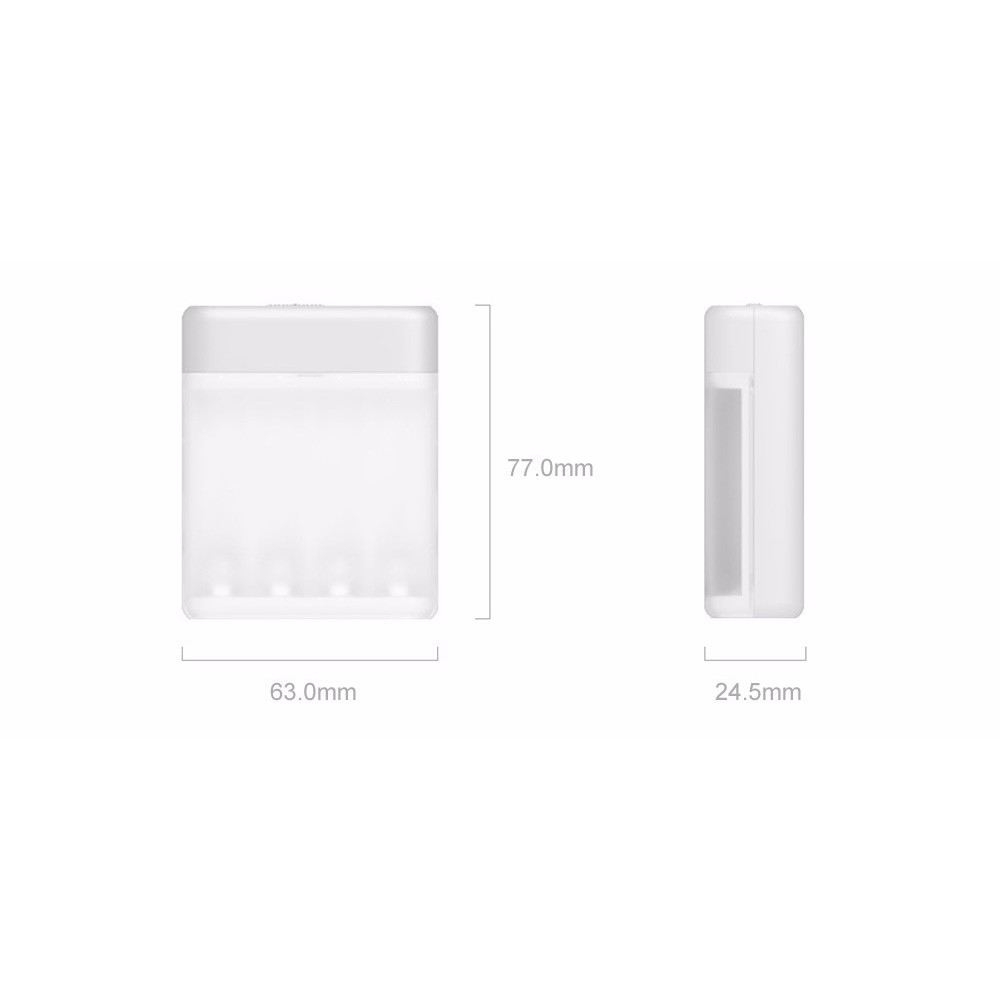 Hộp sạc pin tiểu XIAOMI Rechargeable Batteries Charger / Chính hãng - BH 12 Tháng